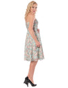 Ella Strapless Dress in Light Blue Floral *SALE*