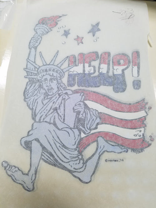 Liberty "HELP!" Iron-on Transfer