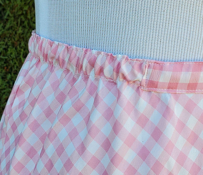 Pink Gingham Half Slip With Lace Trim Gossard Artemis