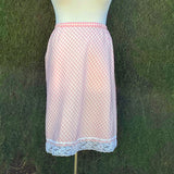 Pink Gingham Half Slip With Lace Trim Gossard Artemis