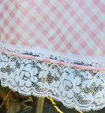 Pink Gingham Half Slip With Lace Trim Gossard Artemis
