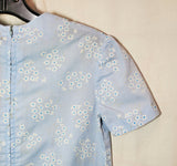 Little Girl's Blue Floral Handmade Dress
