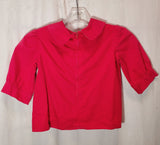 Little Girl's Dress Red Plaid 2 Piece Back to School Handmade
