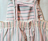 Kids Pink and White Striped Overalls AS-IS