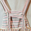 Kids Pink and White Striped Overalls AS-IS