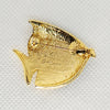 Green Striped Fish Pin Brooch