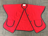 Red Wool 60's Specialty House Fashion Cape