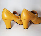 It Girl Mustard 1920's Style Heels LAST PAIR!