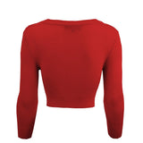 Cropped 3/4 Sleeve Cardigan