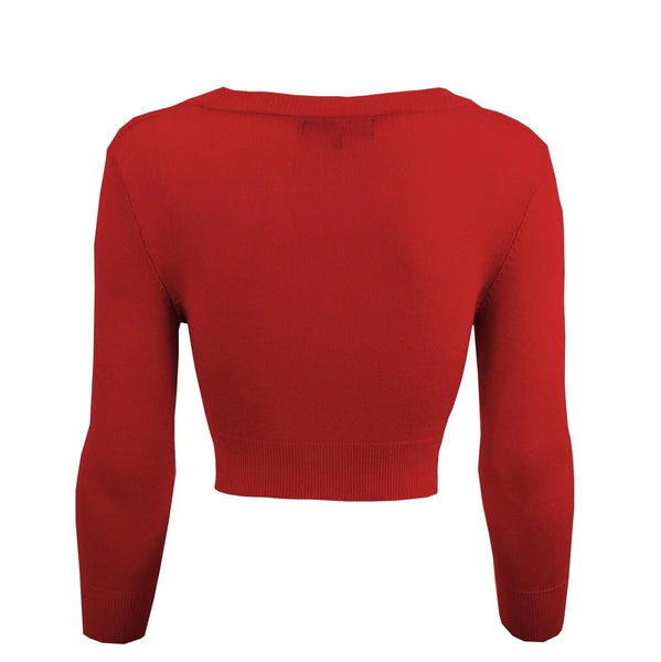 Cropped 3/4 Sleeve Cardigan