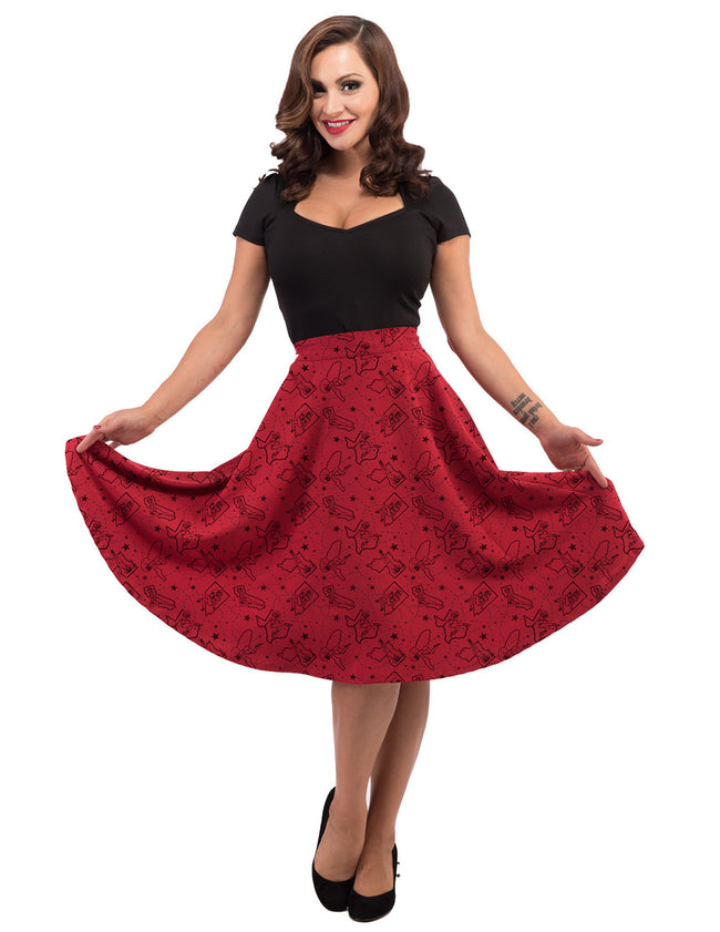 Pinup State Thrills Skirt