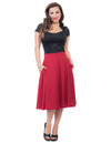 High Waisted Thrills Skirt - Red