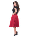High Waisted Thrills Skirt - Red