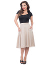 High Waisted Thrills Skirt - Stone
