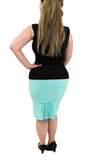 Nicole Pencil Skirt With Kick Pleats